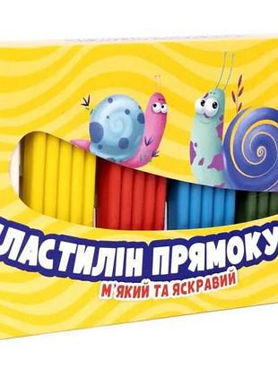 Пластилин школярик прямоугольный 6 цветов 303116001-ua