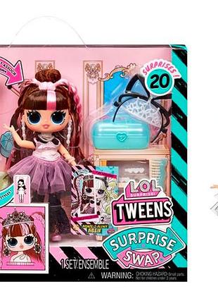 Игровой набор с куклой l.o.l. surprise! tweens серии "surprise swap" – белли блонд (с аксесс.) 591740