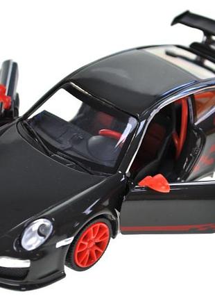 Машина металлическая "автопром" 68342 1:32 porsche 911 gt3 rs, батарейка, свет, звук, открываются двери, кор. 18*9*8см