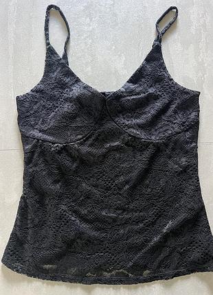Майка жіноча,vero moda,чорна,xs, гіпюр