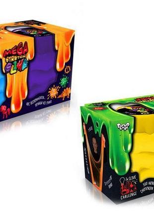 Слайм slm-11-01u,02u "mega stretch slime" в коробке 2 шт. danko
