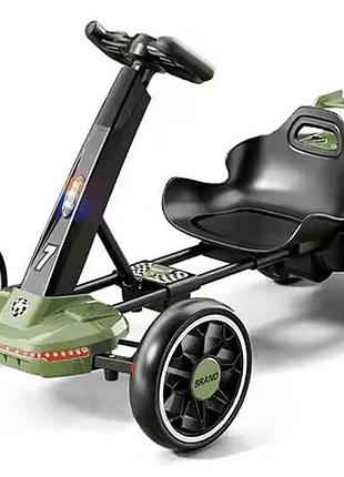 Електромобіль v18 formula 25 green, з пультом, eva-колеса, акумулятор 12v, музика maraton