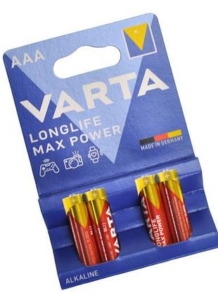Батарейки varta lr-03 max power alkalin 4шт. в блистере