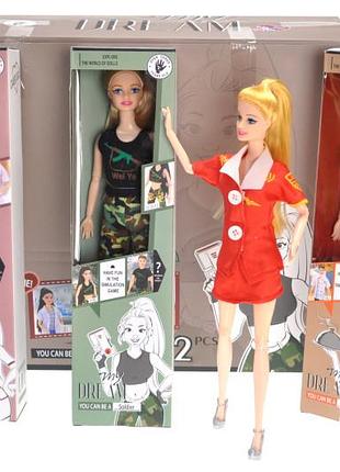 Кукла ld6008 "my dream" "профессии" 12шт в блоке р.35x16x32см yg toys
