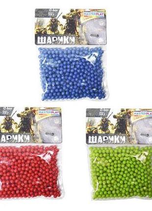 Шарики для оружия 1-153 (d=6mm. 500шт) в шарик colorplast