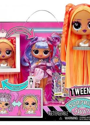 Игровой набор с куклой l.o.l. surprise! tweens серии "surprise swap" – бейли брейдс (с аксесс.) 591757