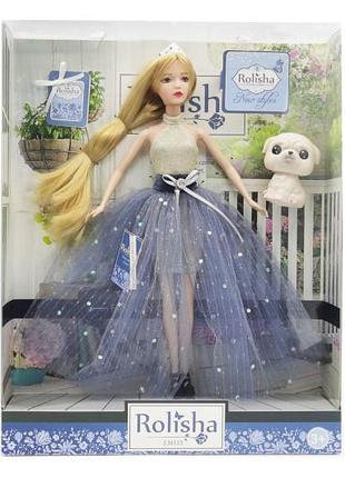 Кукла "emily" qj102b с аксессуарами, размер куклы - 29 см, коробка - 28.5*6.5*36 см