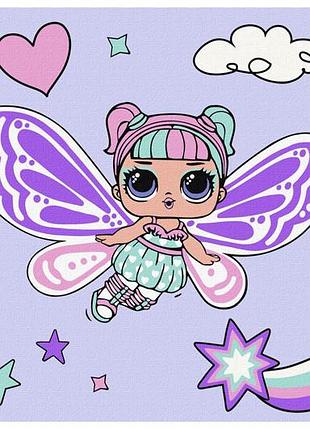 Набор для росписи по номерам 40x40 см kho1091 "l.o.l. fairies sweetiefly" ideyka