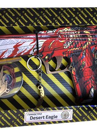 Резинкострел "desert eagle vermilion" box