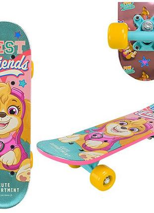 Скейт paw patrol pp2619 44 см колеса pvc, с металлическим эффектом