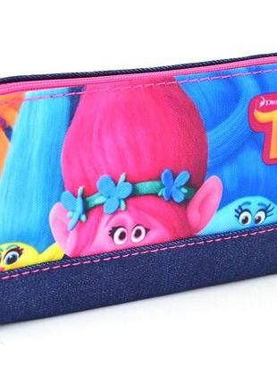 Пенал мягкий "1 вересня" 531525 "trolls" 20*6.5*5