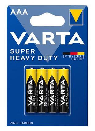 Батарейки солевые 2003 r-03 super life 4 шт. на блистере varta