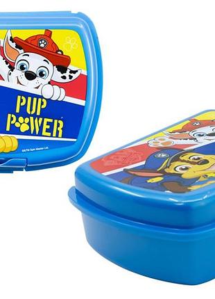 Ланч-бокс пластиковый 6.7х13,9х18,1см "paw patrol pup power"74638