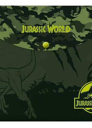 Папка-конверт yes на кнопці а4 "jurassic world" 491739