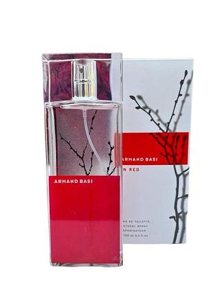 Туалетная вода женская armand basi in red eau de parfum, 100 мл