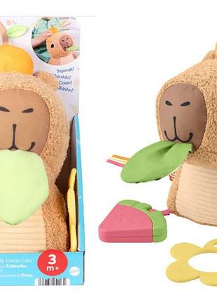 Развивающая мягкая игрушка "капибара" fisher-price hyr54