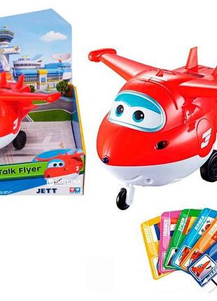 Интерактивная игрушка yw710410 super wings jett с карточками