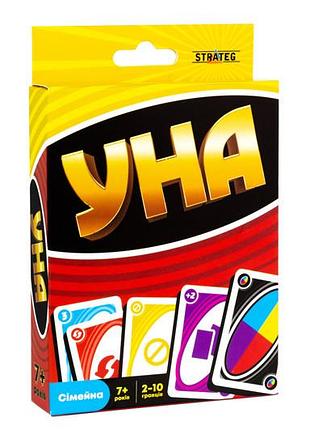 Настольная игра strateg уна classic карточная на украинском языке (30447) strateg