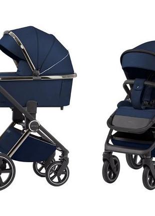 Коляска універсальна crl-6511 "ultimo" arctic blue 2в1 carrello