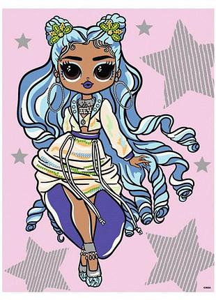 Набор для росписи по номерам 30x40 см kho6273 "l.o.l. fashion show missy frost" со стразами ideyka