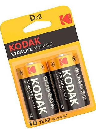 Батарейки kodak xtralife alkalin r-20 2 шт блистер