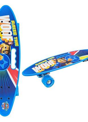 Пенни борд pp2502 paw patrol 60*17 см, колеса pu свет 60х17х12 см