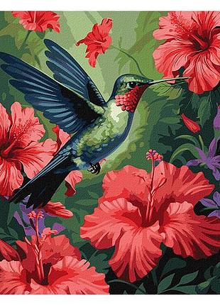 Набор для росписи по номерам 40x50 см kho6577 "в райском саду" ideyka