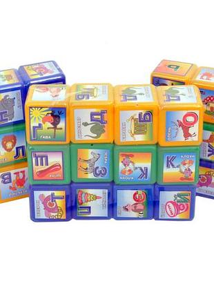 Кубики 06042 "абетка" 12 шт mtoys