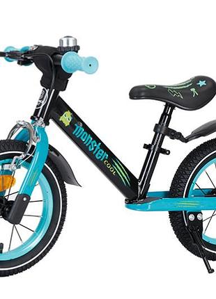 Велобіг balance tilly 12" monster t-212529 azure