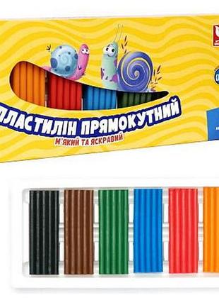 Пластилин школярик прямоугольный 8 цветов 303116002-ua