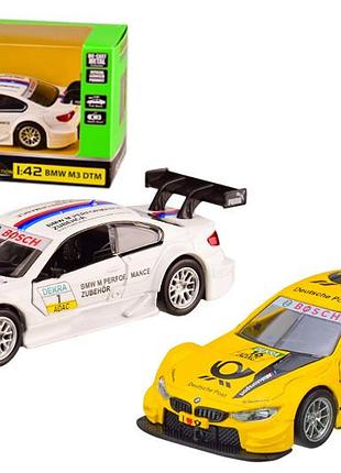 Машина металлическая "автопром" 4314 1:42 bmw m3 dtm, открываются двери, коробка 14,5*6,5*7 см