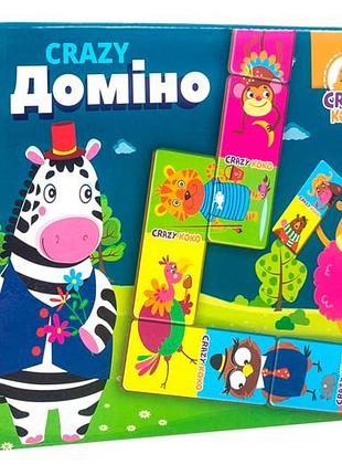 Настольная игра "crazy koko. домино" vt8055-10 vladitoys