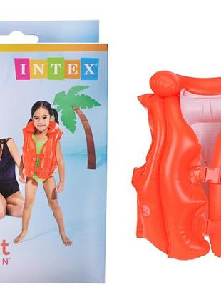 Жилет 58671 надувной в коробке р.50x47 см intex