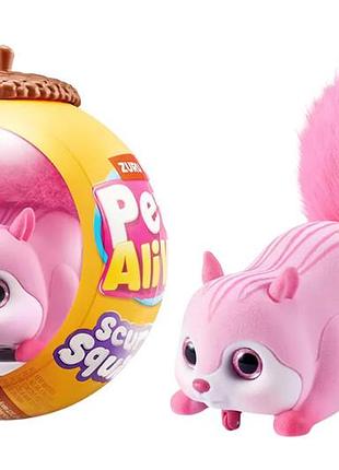 Интерактивная игрушка 9565b pets alive s1 – белочка (розовый)