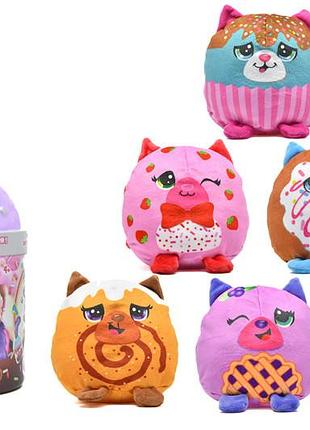 Мягкая игрушка misfittens mini w3 – котик в банке 03948(w3) в ассорме