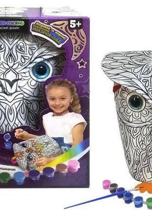 Набор для творчества cowl-01-01u "my color owl-bag" рюкзачок-совая danko