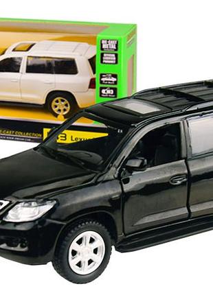 Машина металева 4304 "автопром", 1:43 lexus lx570, 2 кольори, відкриваються двері, в коробці 14,5*6,5*7см