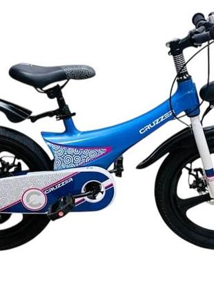 Велосипед cruzzier super bird blue 16 дюймів, магнієва рама maraton