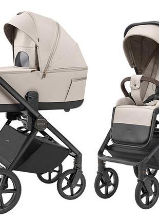 Коляска універсальнаа crl-6527 "ultra" ice grey 2в1 carrello