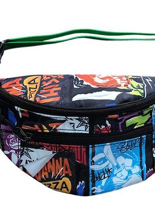 Сумка бананка tmnt 27*13 см. kh78/002l