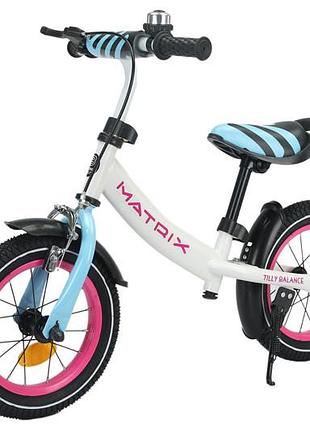 Велобіг balance tilly 12" matrix t-21259/1 white