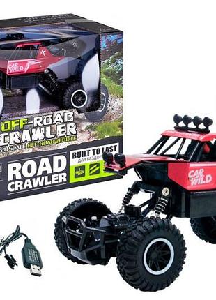 Автомобиль off-road crawler на р/у - car vs wild (красный, аккум. 3.6v, металл. корпус, 1:20)