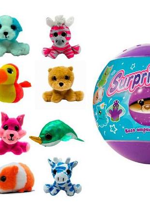 Мягкая игрушка-сюрприз в шаре su03889-5024 s15 12 видов, в ассортименте surprizamals