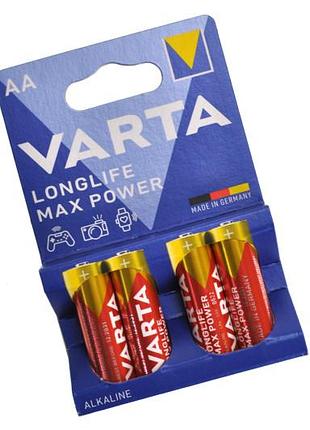 Батарейки varta lr-6 max power alkalin 4 шт блистер