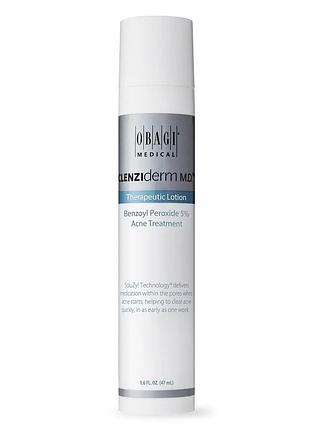 Лёгкая эмульсия (лосьон) для лица с бензоил пероксидом 5% obagi clenziderm md therapeutic lotion 5% bpo 47 мл
