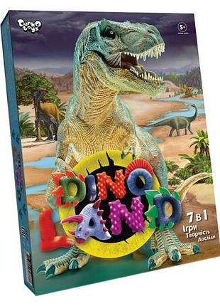 Набор для творчества dl-01-01u "dino land 7в1" danko