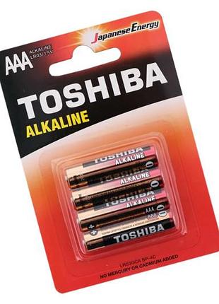 Батарейки toshiba lr03 4 шт блистер