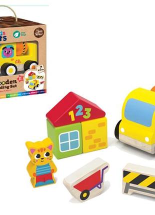 Деревянная игрушка kids hits kh20/017 бетономешалка в коробке 16*19*10,3см