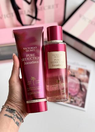 Спрей та лосьйон для тіла pure seduction vacation victoria’s secret