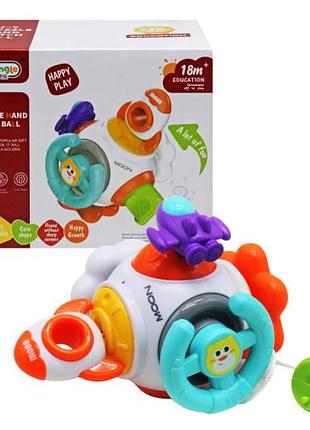 Погремушка 99-17 на присоске, тактильная, 5в1, в коробке р.13x12x14,5 см yg toys